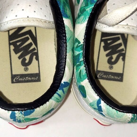 Vans Custom Palm Leaves Low Top Sneakers Sz 4.5 - Picture 6 of 9